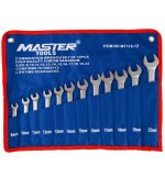 ست آچار 12 عددی یک سر تخت و رینگی 8تا22 مسترتولز MASTER TOOLS مدل MT110-12